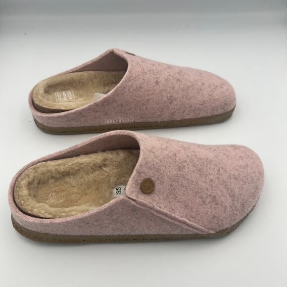 NWB Birkenstock Zermatt Shearling Slippers Light Rose Unisex Size EU40/W9/M7 - Picture 3 of 8